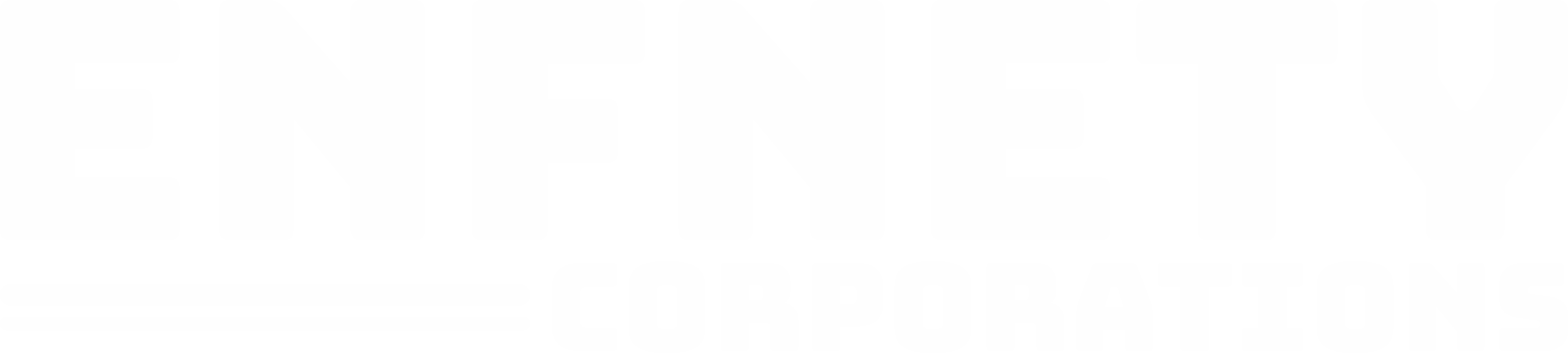 Enfnety Corporations Text Logo (White)